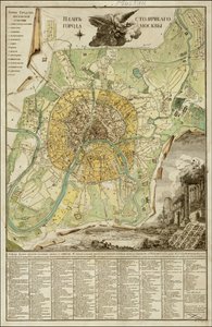 Ivan Marchenkovin laatima Moskovan kartta vuodelta 1789 tekijältä Ivan Marchenkov