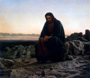 Kristus autiomaassa. tai Kristus erämaassa tekijältä Ivan Nikolaevich Kramskoy