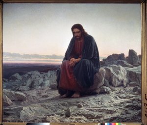 Kristus erämaassa tekijältä Ivan Nikolaevich Kramskoy