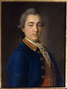 Boris Vladimirovich Sheremetevin (1754-1811) muotokuva ratsuväkikaartin rykmentin univormussa. (B.V. Sheremetevin muotokuva ratsuväkikaarti rykmentin univormussa). Maalaus Ivan Petrovitš Argunov (Argounov) (1729-1802), öljy kankaalle