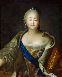 Keisarinna Elisabetin muotokuva 1709-1762, 1750-1760.
