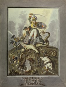 1812. Allegoria, 1813 tekijältä Ivan Philippovich Tupylev