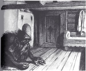 Talot, 1934 tekijältä Ivan Yakovlevich Bilibin