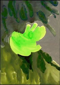 Kensington Gardens -sarja: Leaf Cascade, 2007 (sekoitettu media paperille)