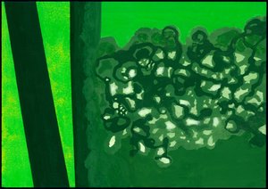Kensington Gardens -sarja: Canopy Shadows, 2007 (sekoitettu media paperille)
