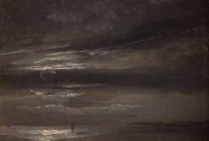Kuunvalo meren yllä tekijältä Johan Christian Dahl