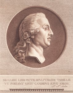 Rouva Adam Mueller. Efter Wiedewelts -marmorimedaljonki tekijältä J.F. Clemens
