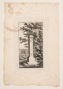 Muistomerkki kirjailija Hans Vilhelm Riberille tekijältä J.F. Clemens