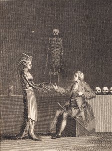 Niels Klim anatomian kammiossa tekijältä J.F. Clemens