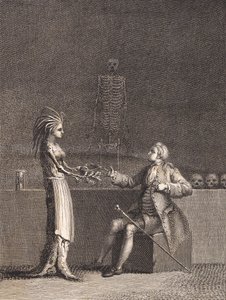 Niels Klim anatomian kammiossa tekijältä J.F. Clemens