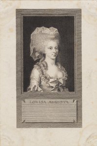 Prinsessa Louisa Augustan muotokuva tekijältä J.F. Clemens