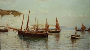 Merelle lähtevät Bell-troolarit tekijältä J.J.Hamilton McCullum