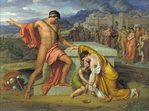 Pyrrhus ja Andromache Hectorin haudalla