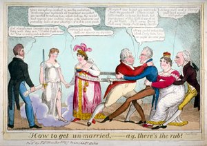 "Kuinka mennä naimattomaksi, oi, siellä on hankausta!", 1820