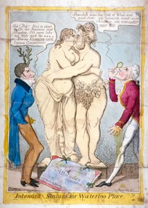 "Waterloo Placelle tarkoitettuja patsaita", 1821