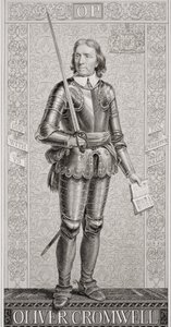 Oliver Cromwell (1599-1658) Englannin ja Skotlannin historian kuvituksista, osa I tekijältä J.L. Williams