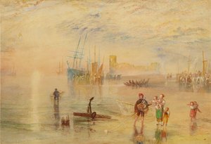 "Flint Castle, North Wales", 1834-1838 tekijältä Joseph Mallord William Turner