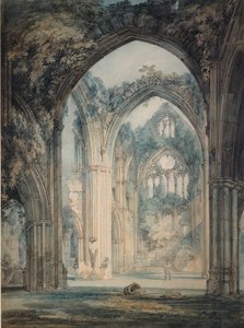 Transept of Tintern Abbey, Monmouthshire, c1794 tekijältä Joseph Mallord William Turner