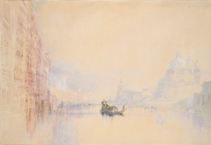 Venetsia: Canal Grande, 1840 tekijältä Joseph Mallord William Turner