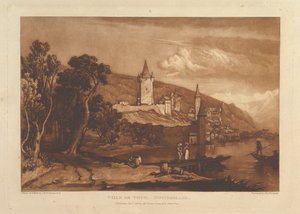 Thunin kaupunki, Sveitsi Liber Studiorum, osa XII, levy 59, 1. tammikuuta, tekijältä Joseph Mallord William Turner
