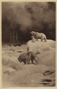 Peary arktisilla alueilla (litho) tekijältä J. (after) Steeple Davis