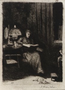 Iltalamppu tekijältä J. Alden Weir
