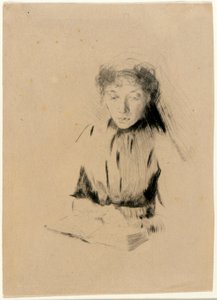 Pieni muotokuva (nuori nainen) tekijältä J. Alden Weir