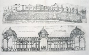 Näkymät Montargisista, Les Plus Belles Batiments de Francesta, julkaistu 1570-luvulla