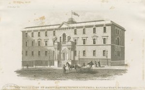 Burslem - Messrs. Samuel Alcock & Cos. tehdas: teräskaiverrus, nd [?19. vuosisata] (vedos) (printti) tekijältä J Barlow