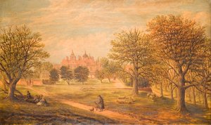 Aston Hall lännestä, 1800-1900. tekijältä J. Beardmore