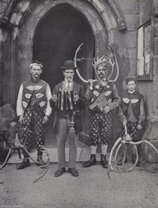 The Horn Dance, Abbots Bromley, Four of the Performers tekijältä J. Benjamin Stone