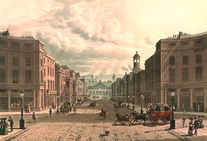 Regent Street Piccadillystä, vuodelta 1822.
