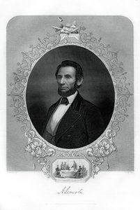 Presidentti Abraham Lincoln, yhdysvaltalainen poliitikko, 1862-1867. tekijältä J. C. McRae