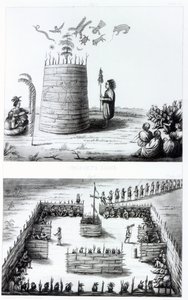 Profeetan maja ja Medawisot Henry Schoolcraftin (1793-1864) kirjasta tekijältä J. C. Tidball