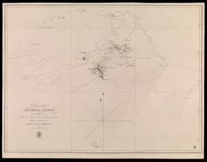 Seychelle-saarten merikartta, jonka ovat laatineet H.M. Leven- ja Barracouta-alusten upseerit kapteeni W.F.W. Owen R.N:n johdolla. 1825