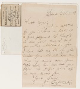 Kirje Liverpool Weekly Courier -lehden toimittajalle, 21. lokakuuta 1917 tekijältä J. Capstick