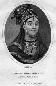 Kiinalainen Manchoo Tatar -rodun prinsessa, 1801.