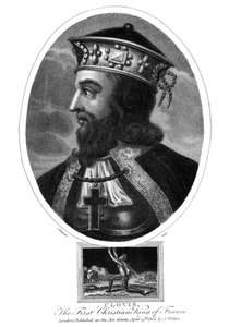 Clovis, ensimmäinen kristitty frankkien kuningas, 1806.