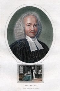John Leland, 1700-luvun Englannin presbyteeriministeri ja teologisten teosten kirjoittaja, 1813.