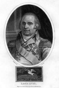 Ludvig XVIII, Ranskan kuningas, 1820. tekijältä J. Chapman