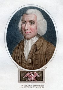 William Bowyer, 1700-luvun englantilainen painotalo ja kirjallisuustoimittaja, 1800. tekijältä J. Chapman