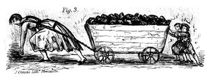 Naiset ja lapset hiiliputtaajat, Keski- ja Itä-Lothian, Skotlanti, 1848 tekijältä J. Christie