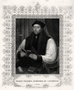 Thomas Cranmer, Canterburyn arkkipiispa, 1800-luku tekijältä J. Cochran