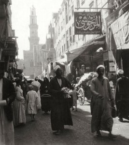El Ghorian basaari, Kairo, Egypti, 1900-luku