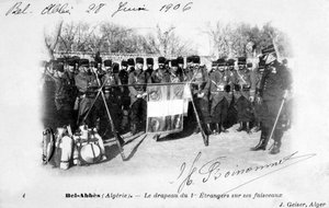 Ranskan muukalaislegioonan 1. rykmentti, Sidi Bel Abbes, Algeria, 1906