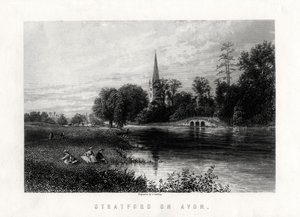 Stratford on Avon, Englanti, 1883 tekijältä J. Godfrey