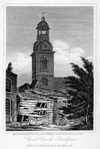 Christ Church, Blackfriars, Southwark, Lontoo, 1817.
