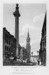Monumentti, Lontoon kaupunki, 1817.
