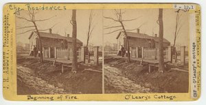 Rouva OLearys Cottage, 1871 tekijältä J. H. Abbott