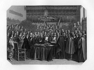 Münsterin sopimuksen ratifiointivalan vannominen, 1648 c1870.